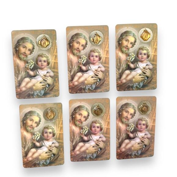 Vintage Joseph Devotional Holy Card lot of 6 pcs - Picture 1 of 3
